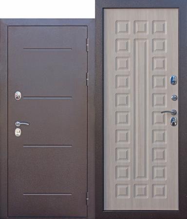 Дверь металлическая Ferroni ISOTERMA 860 * 2050 Правая Медный антик МДФ Лиственница мокко