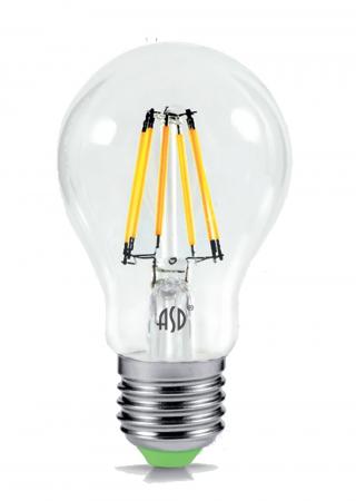 Лампа светодиодная LED-A60-deco 9Вт 230В E27 3000К прозрачная IN HOME