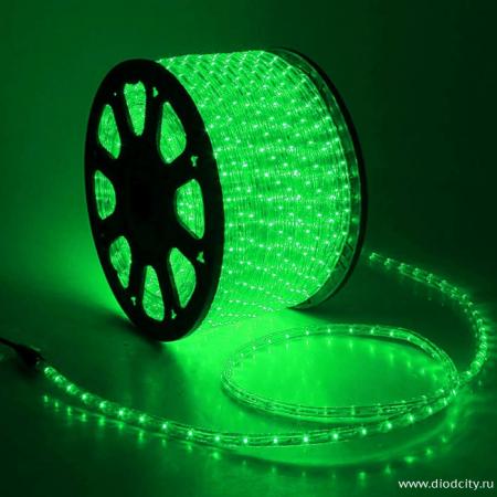 Дюралайт светодиод. LED-2W зеленый постоян. свечение (м)