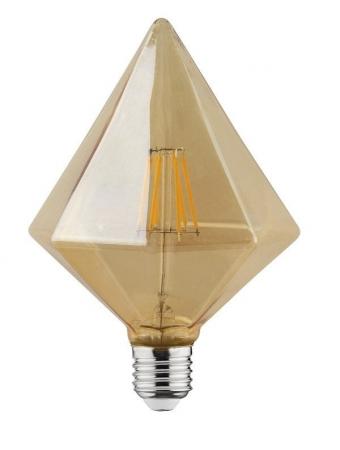 Светодиодная филаментная лампа 6W 2200К Е27 Пирамида HOROZ 001-035-0006 