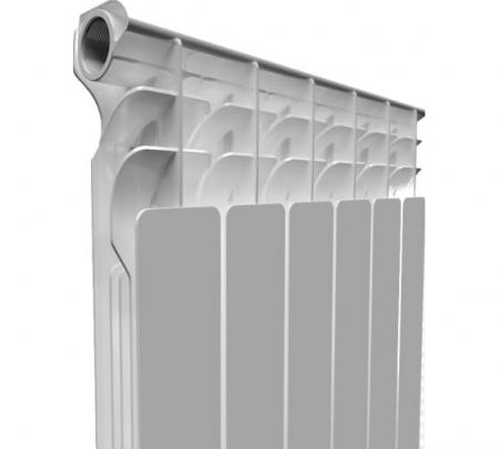 Радиатор алюминиевый АКВАПРОМ 500/80 х 4 сек. 