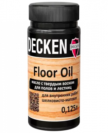 Масло с твердым воском для полов DECKEN Floor Oil/Spice бесцветное/0,125 л