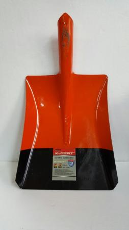 Лопата совковая рельсовая сталь X-PERT угольная №501 (с ребром жестк.) оранж-черная 