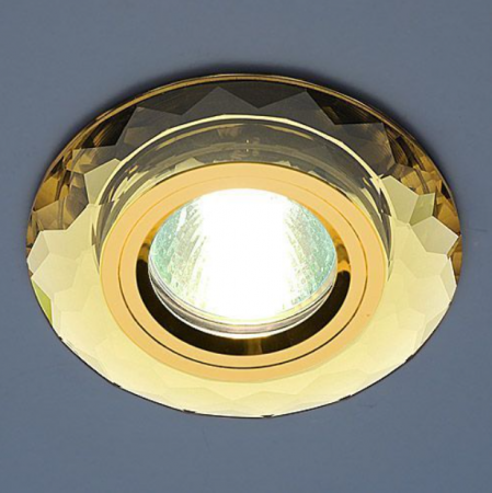 Светильник встраеваемый точечный SC 8150 зеркальный/золотой