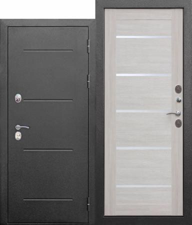 Дверь металлическая Ferroni ISOTERMA 960 * 2050 Левая Серебро МДФ Лиственница бежевая