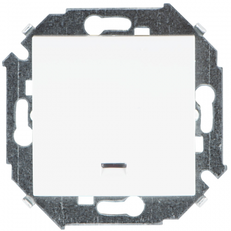 Выключатель 1-кл. с подсветкой 16А, 250B, винтовой зажим, белый 1591104-030