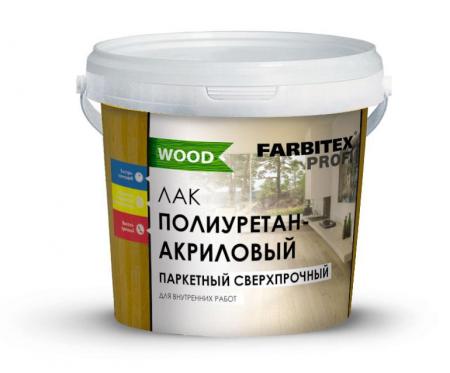 Лак FARBITEX PROFI Wood Паркетный полиуретановый глянц. 0.9л.