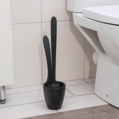 Комплект для туалета "Elite Sicilia", цвет черный 6489479