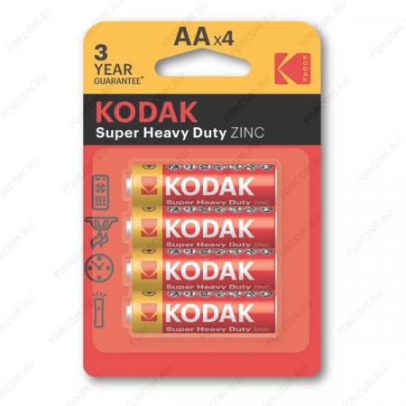 Элемент питания Kodak R6-4BL SUPER HEAVY DUTY Zinc